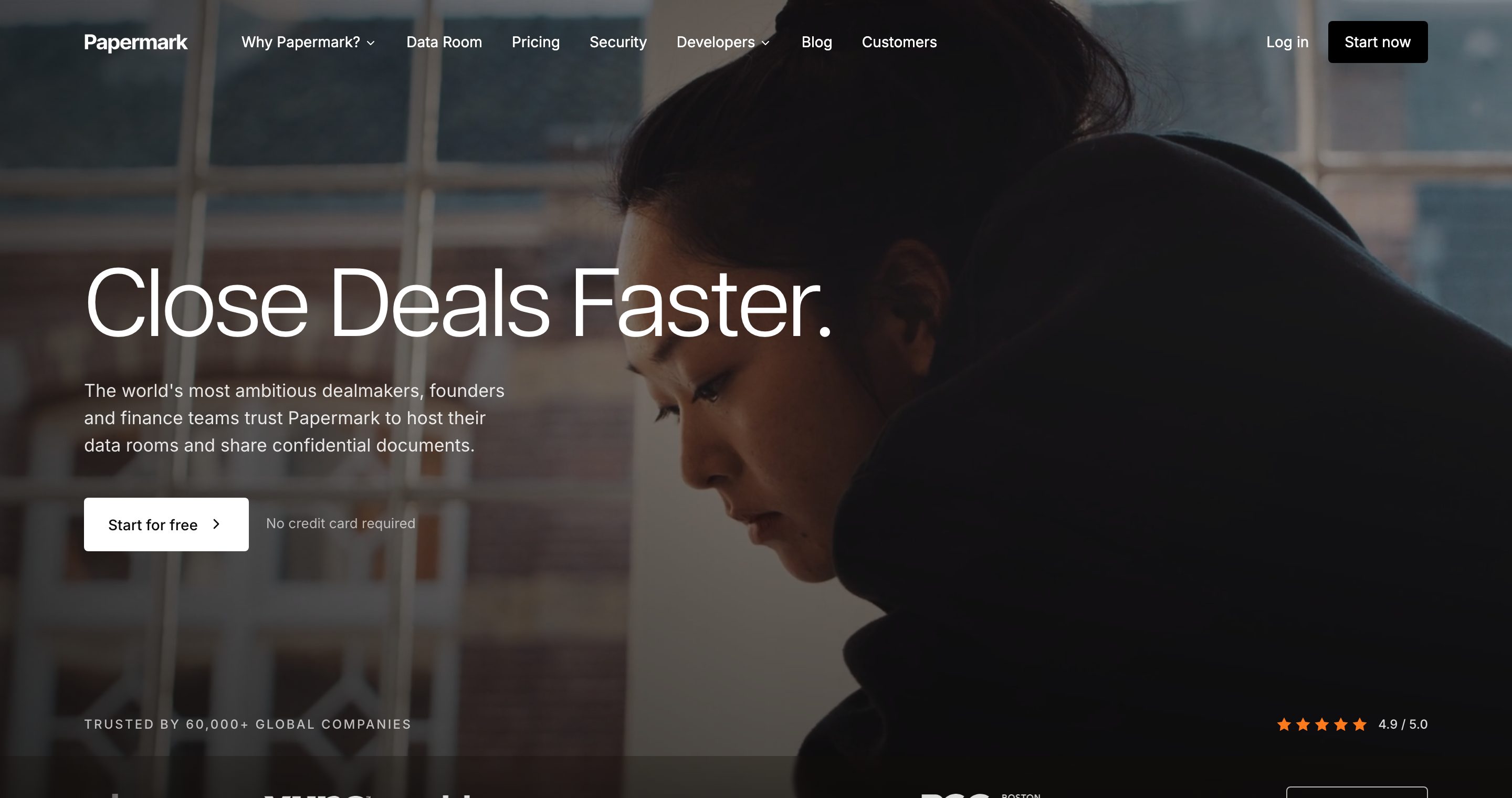 Papermark's homepage (papermark.io)
